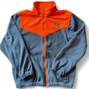 Nike Kids vintage Orange and Gray Fleece Jacket